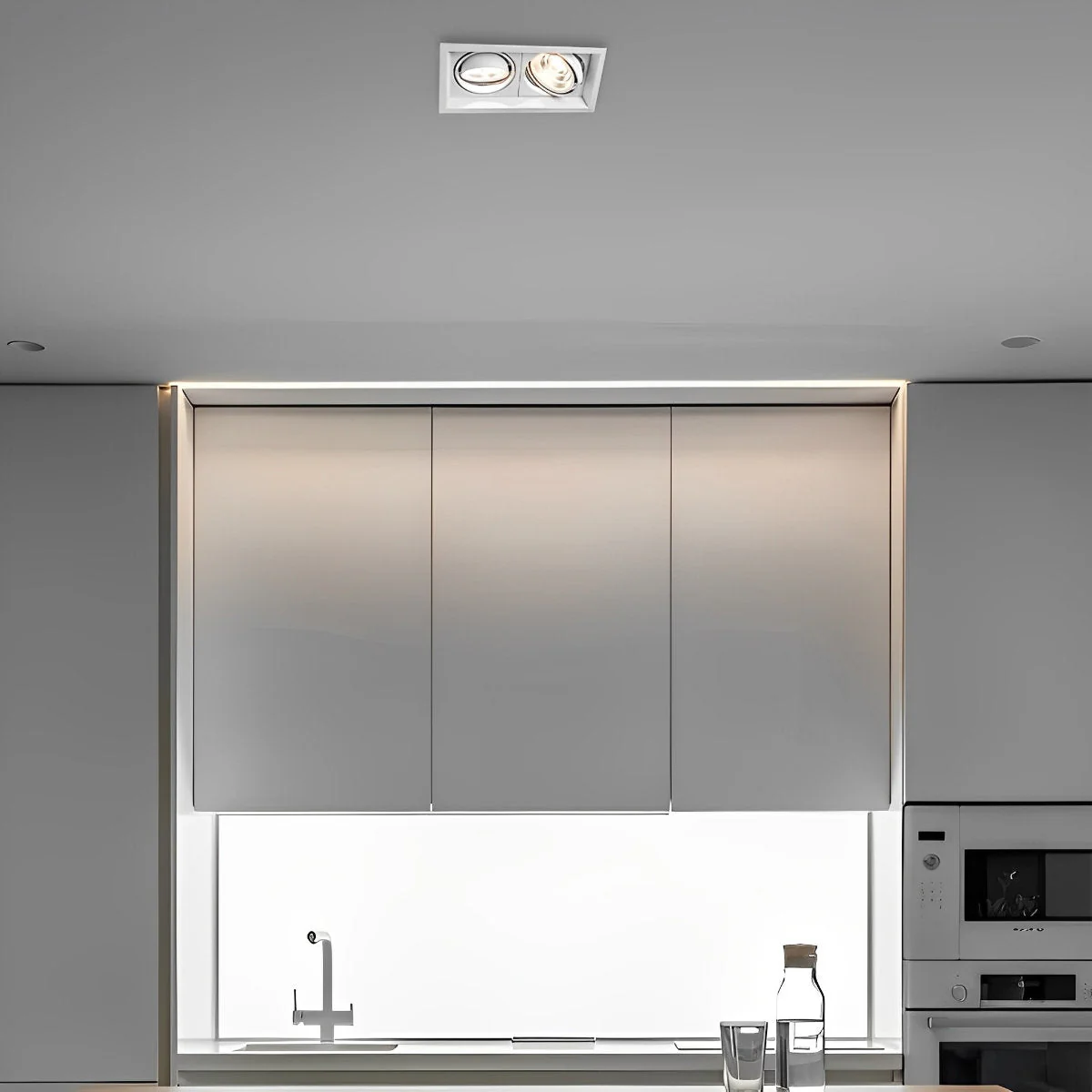 Rectangular Lights Adjustable Three Step Dimming Recessed Spotlight - Image 5