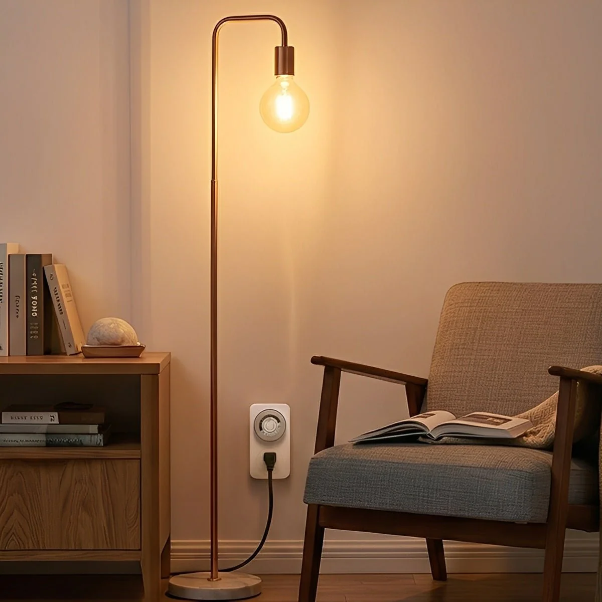 24-H 15A Plug-In Mechanical Outlet Timer Light Timer Switch - Image 4