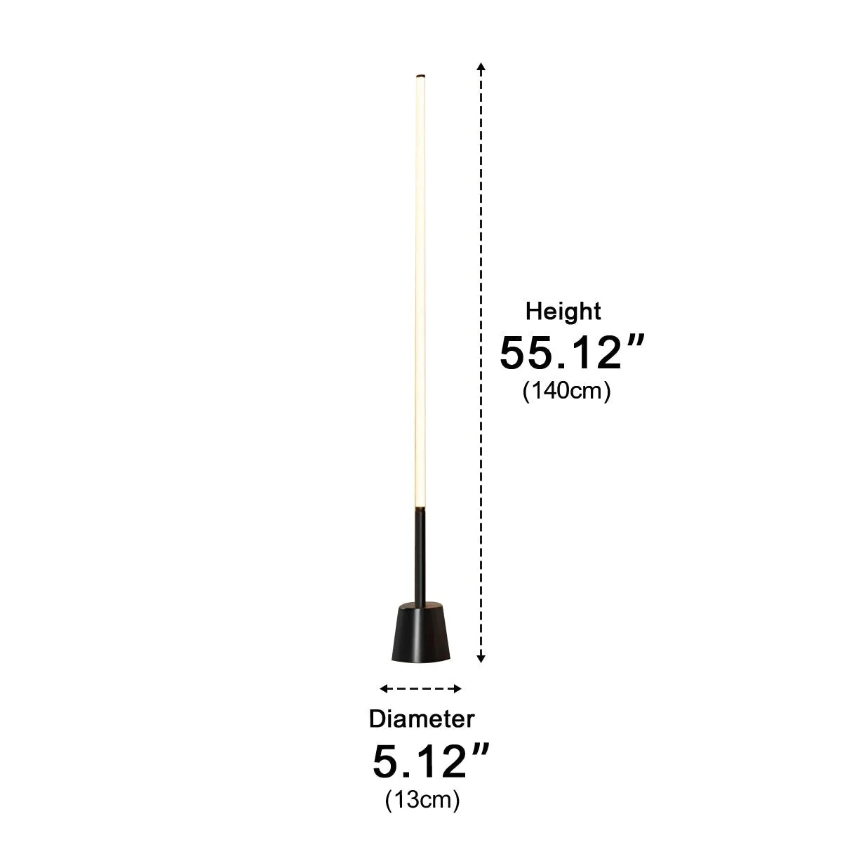 360 ° Modern Minimalist Long Strip LED Floor Lamp - Image 12