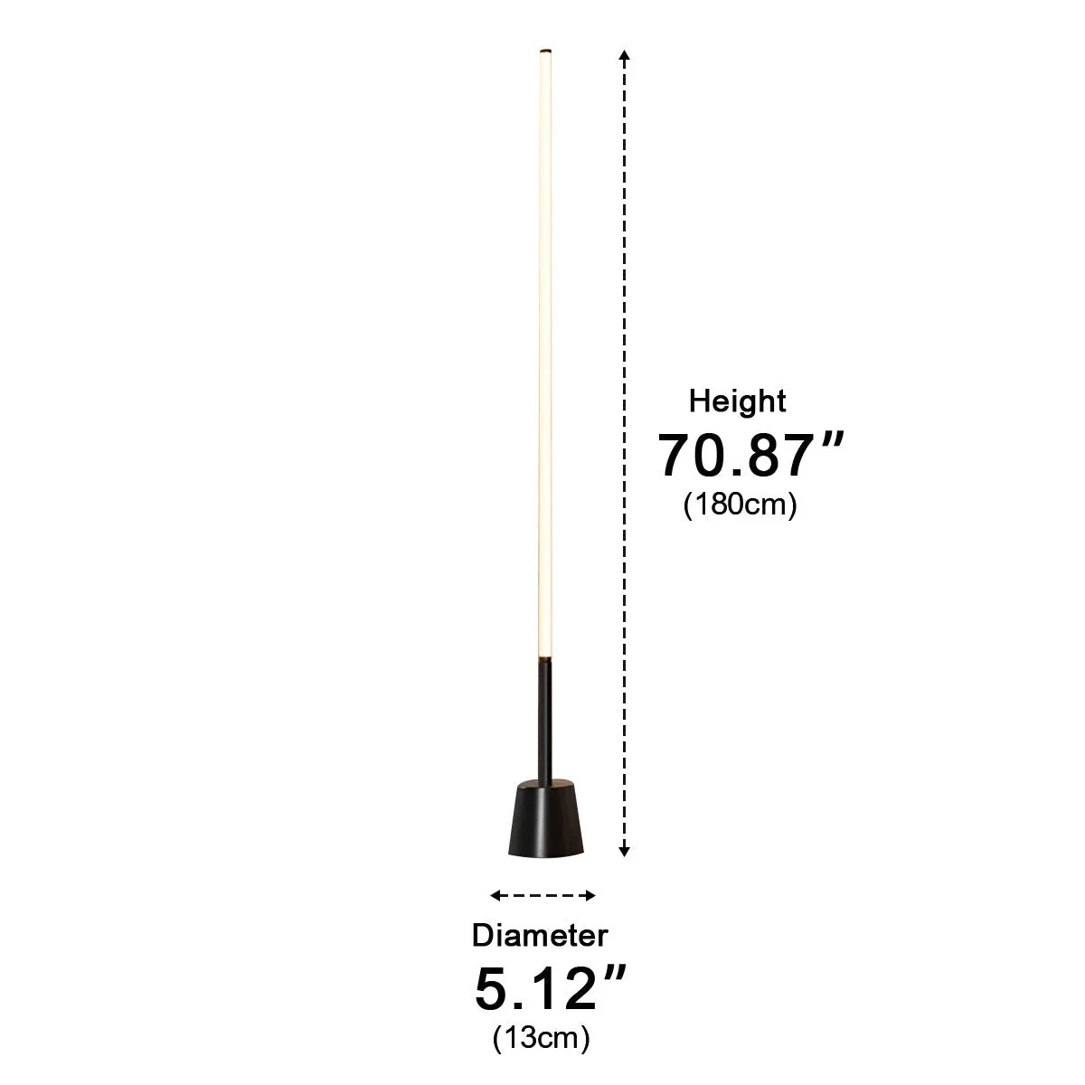 360 ° Modern Minimalist Long Strip LED Floor Lamp - Image 13