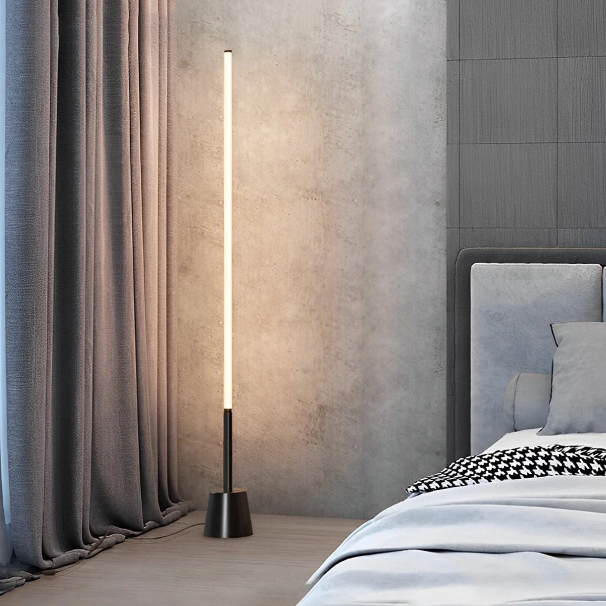 360 ° Modern Minimalist Long Strip LED Floor Lamp - Image 14