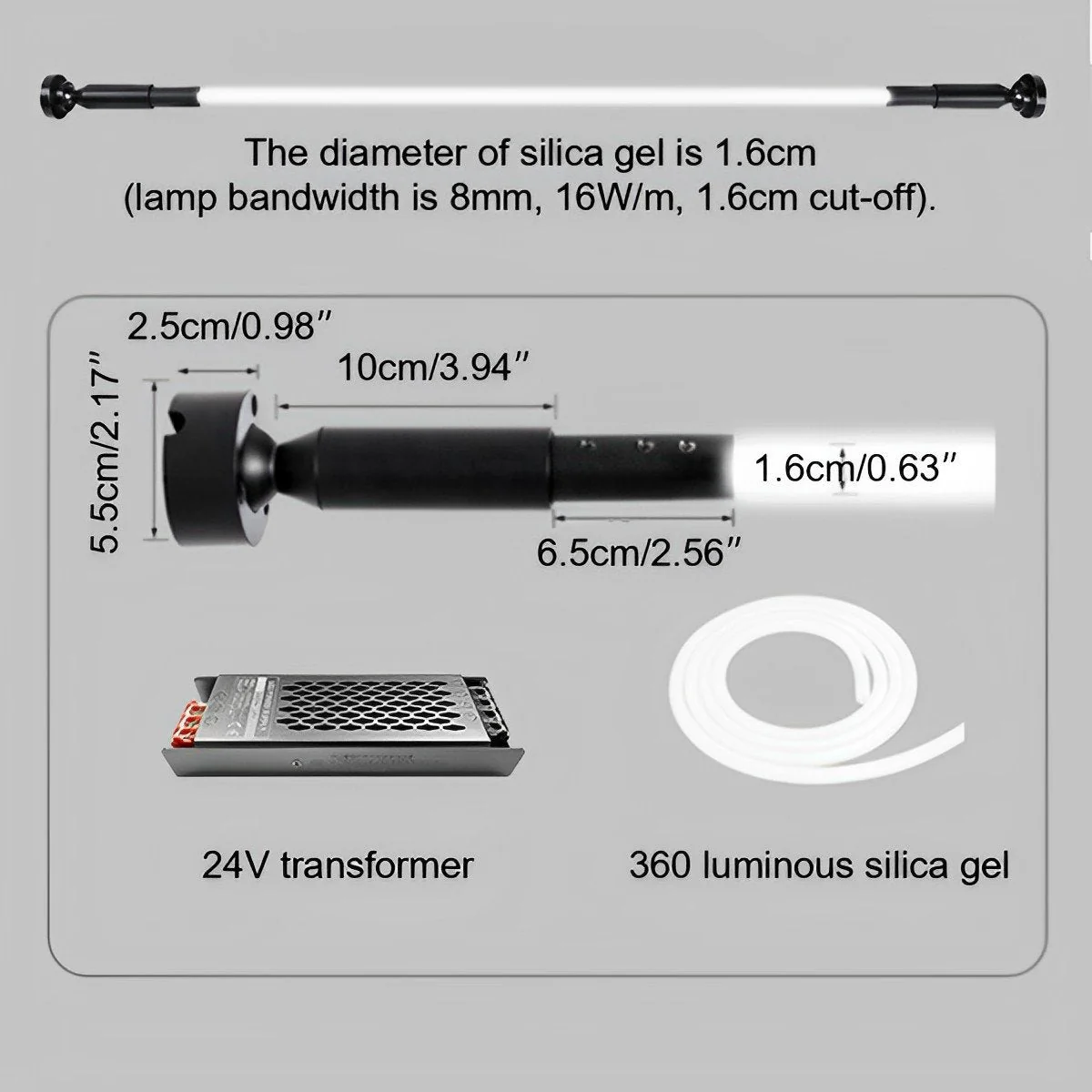 360° Modern Minimalist Rotatable LED Strip Lights Linear Light - Image 11