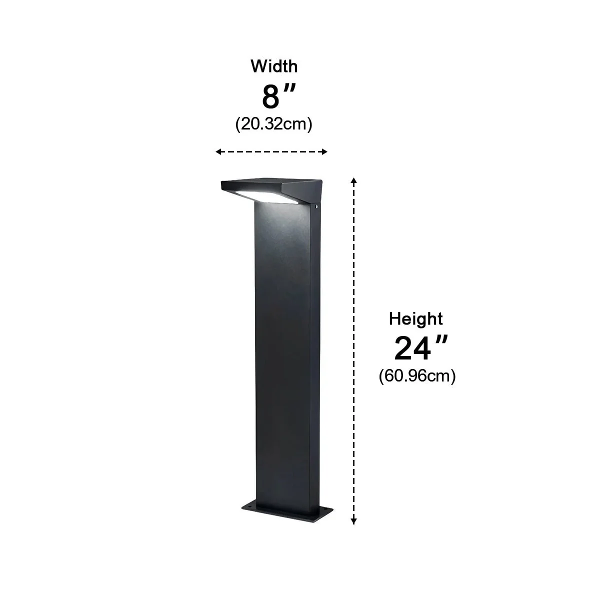 Waterproof Solar Side Standing LED Outdoor Post Lights Pathway Lights - Image 13