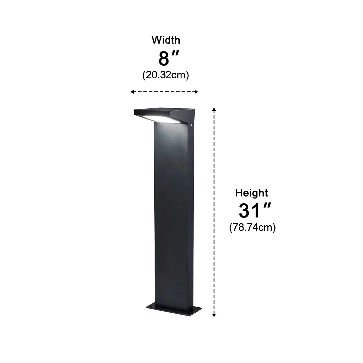 Waterproof Solar Side Standing LED Outdoor Post Lights Pathway Lights - Image 14