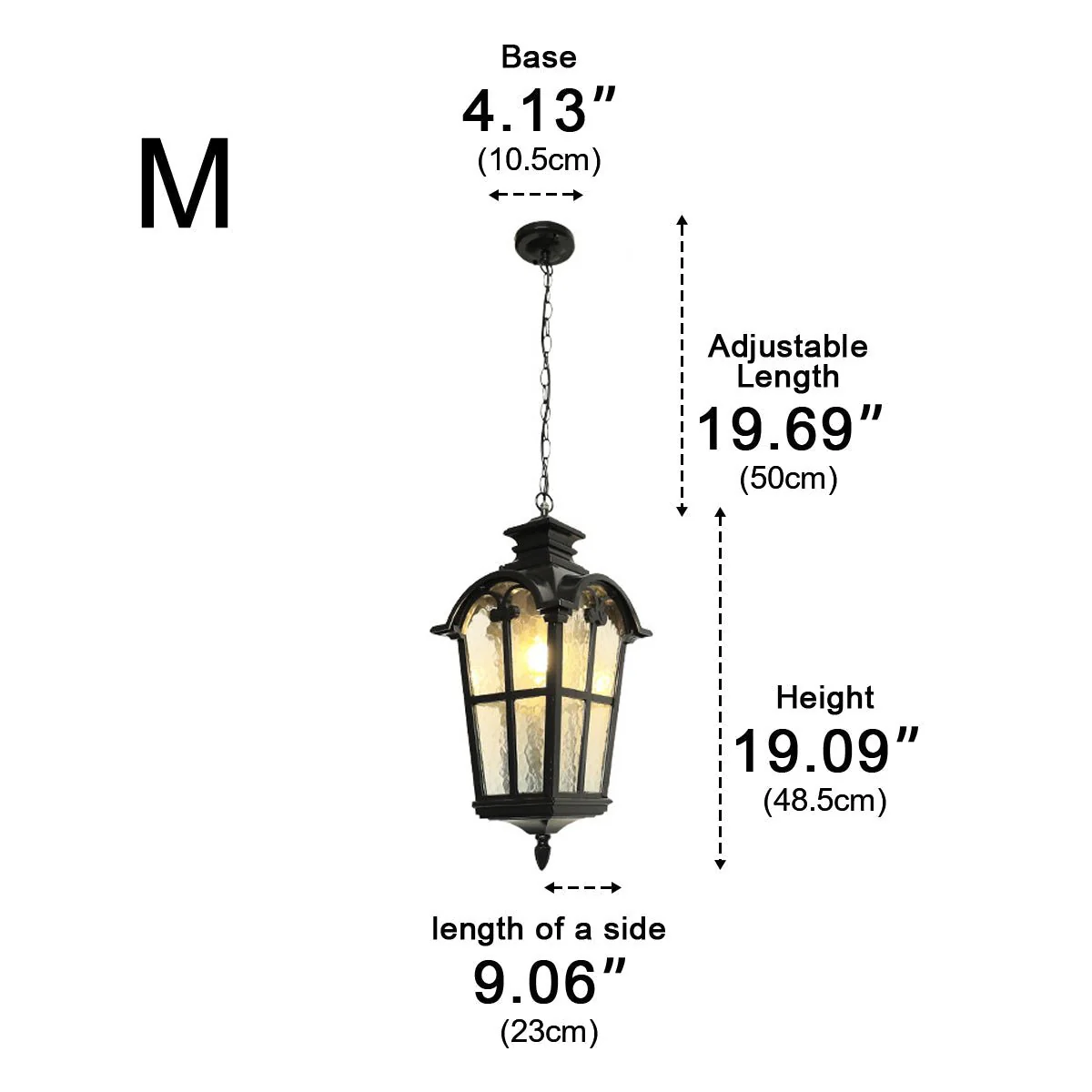 Ancient Rome Rustic Cross Waterproof Outdoor LED Lantern Pendant Lights - Image 11