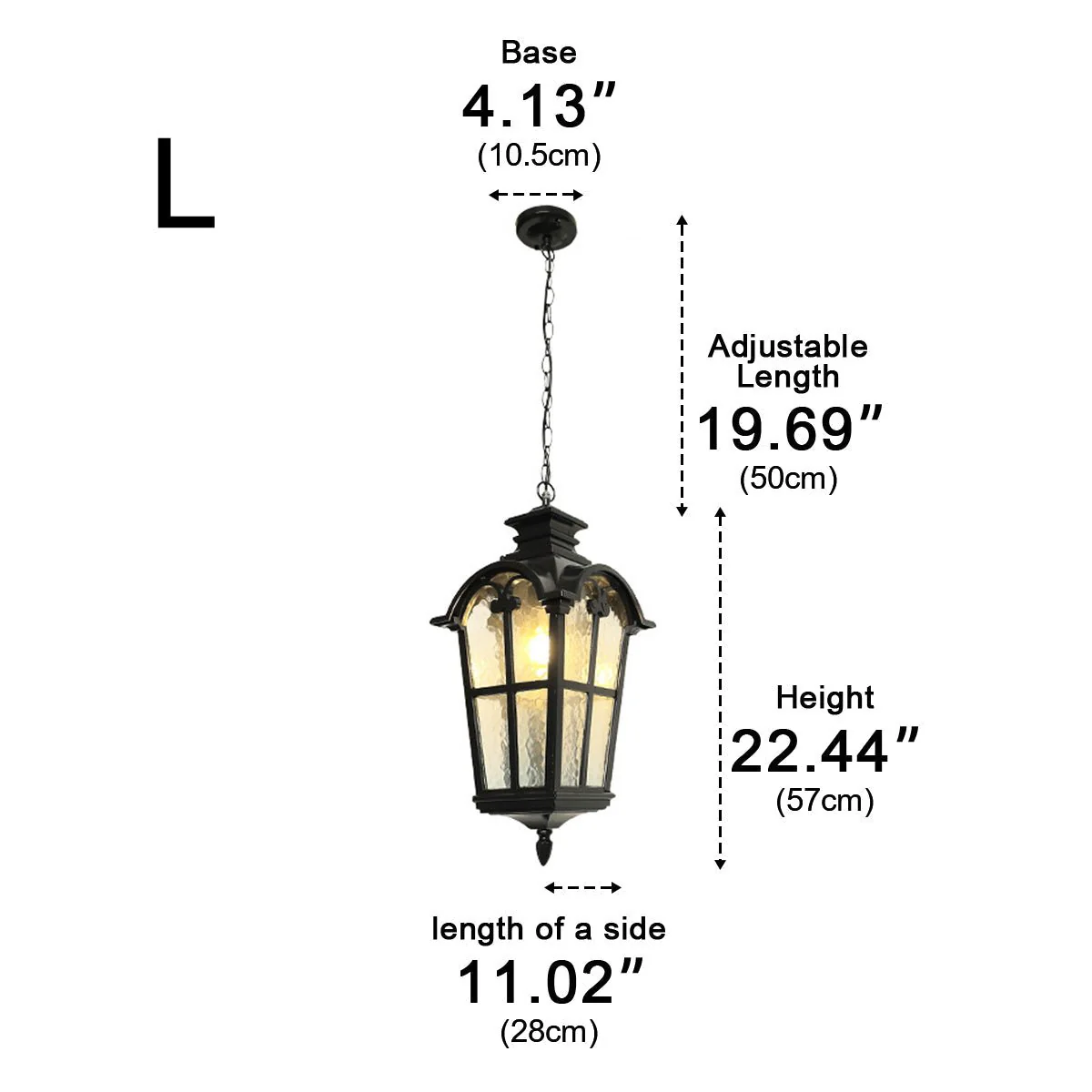 Ancient Rome Rustic Cross Waterproof Outdoor LED Lantern Pendant Lights - Image 12