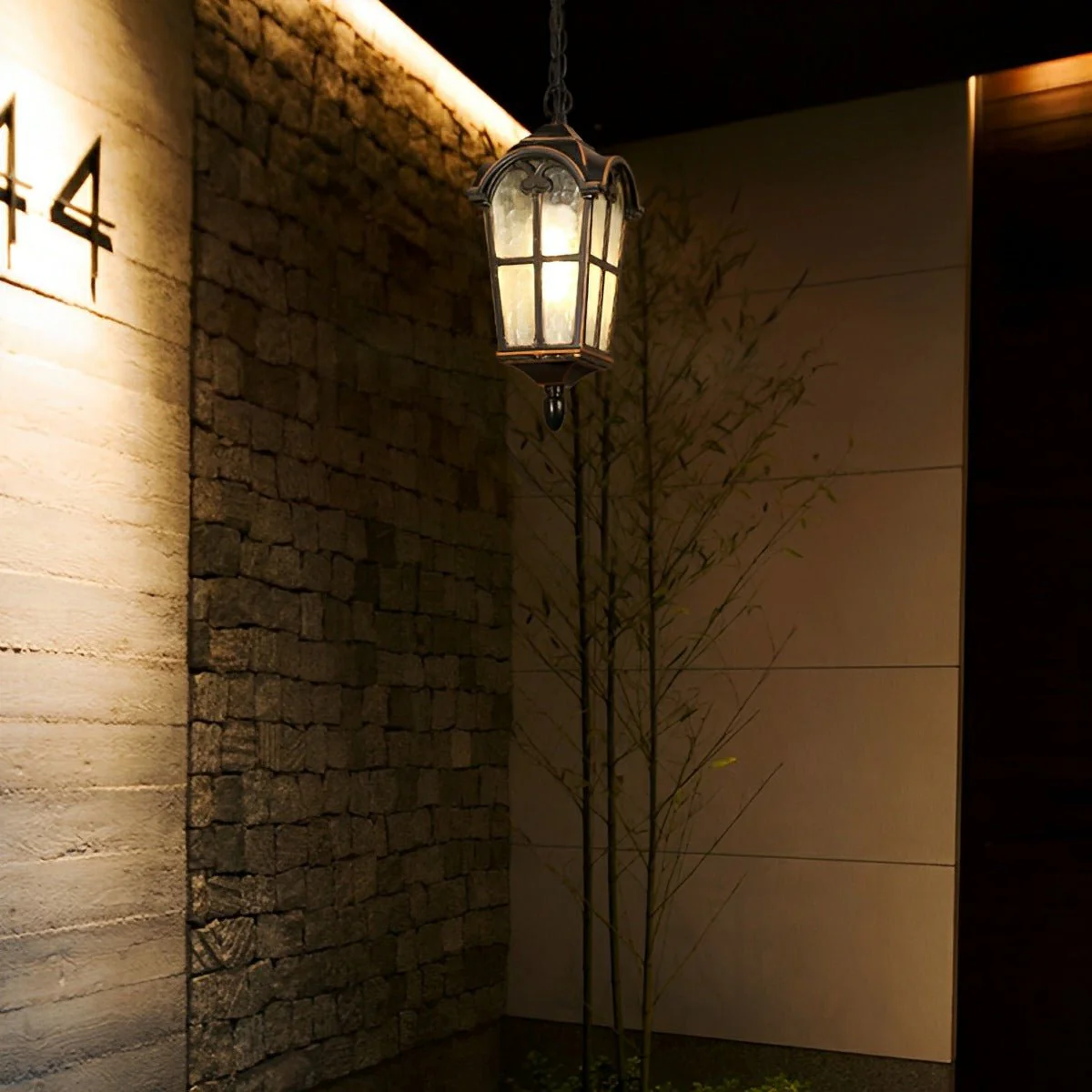 Ancient Rome Rustic Cross Waterproof Outdoor LED Lantern Pendant Lights - Image 4