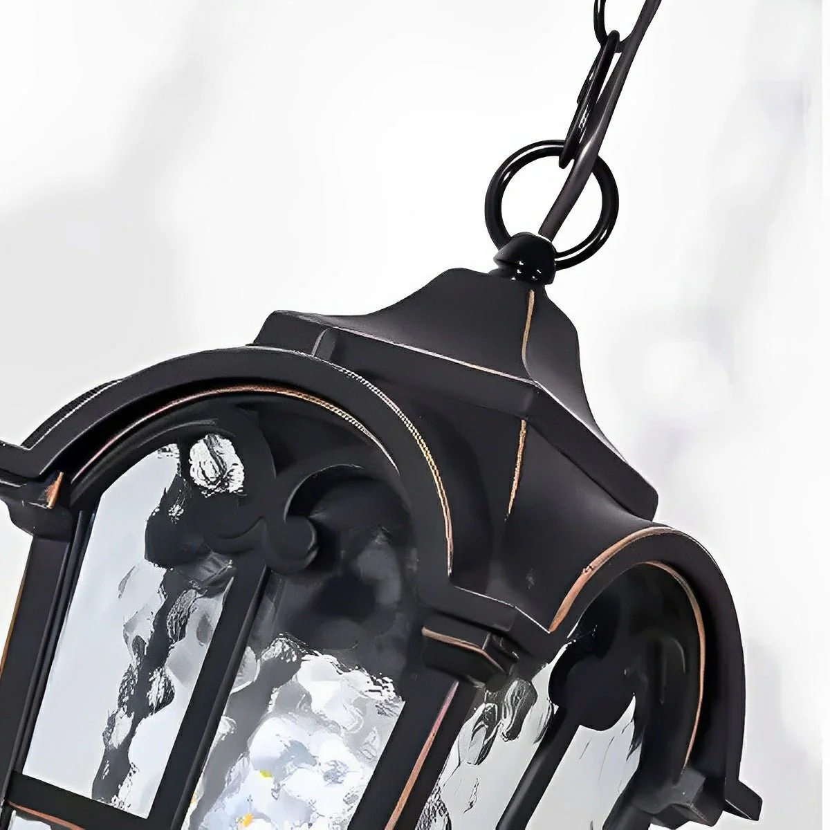 Ancient Rome Rustic Cross Waterproof Outdoor LED Lantern Pendant Lights - Image 9