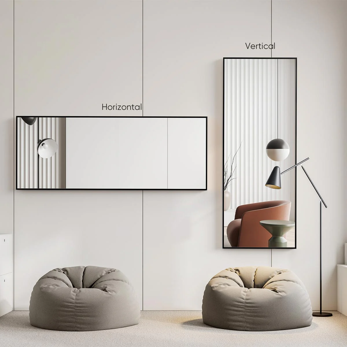 71"x26" Large Full Body Floor Mirror Standing Wall Mirror - Image 6