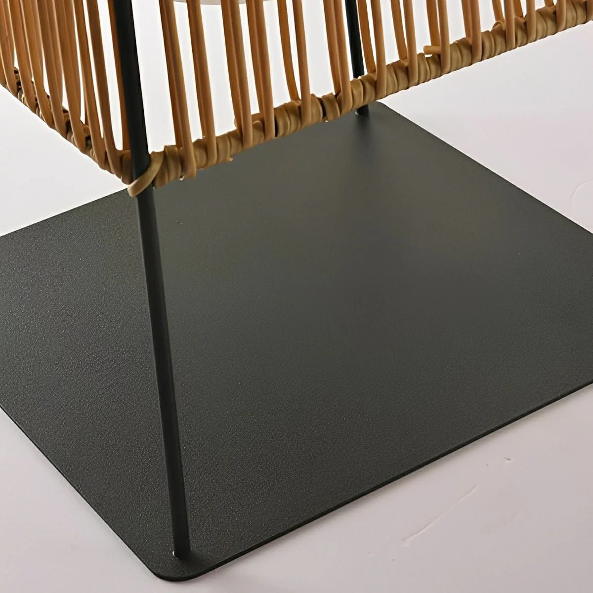 Artisanal Modern Waterproof Rattan LED Outdoor Floor Lamp Lantern - Image 9
