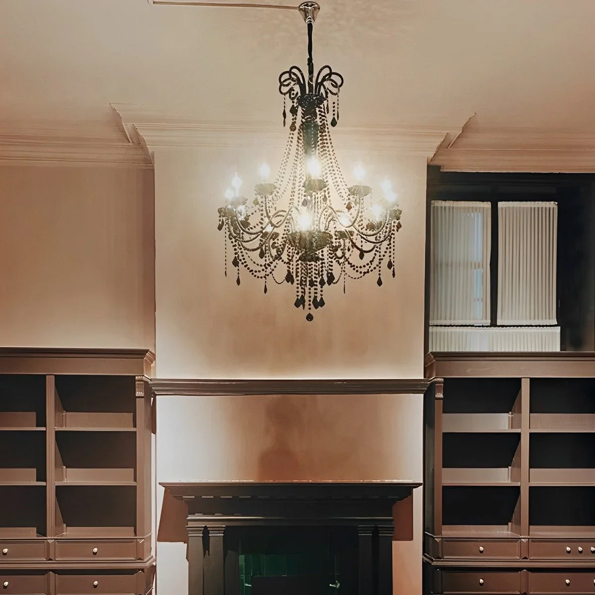 Black Palace Candle Branch Crystal Chandeliers Light - Image 10