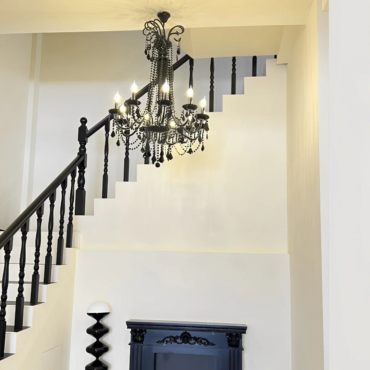 Black Palace Candle Branch Crystal Chandeliers Light - Image 8