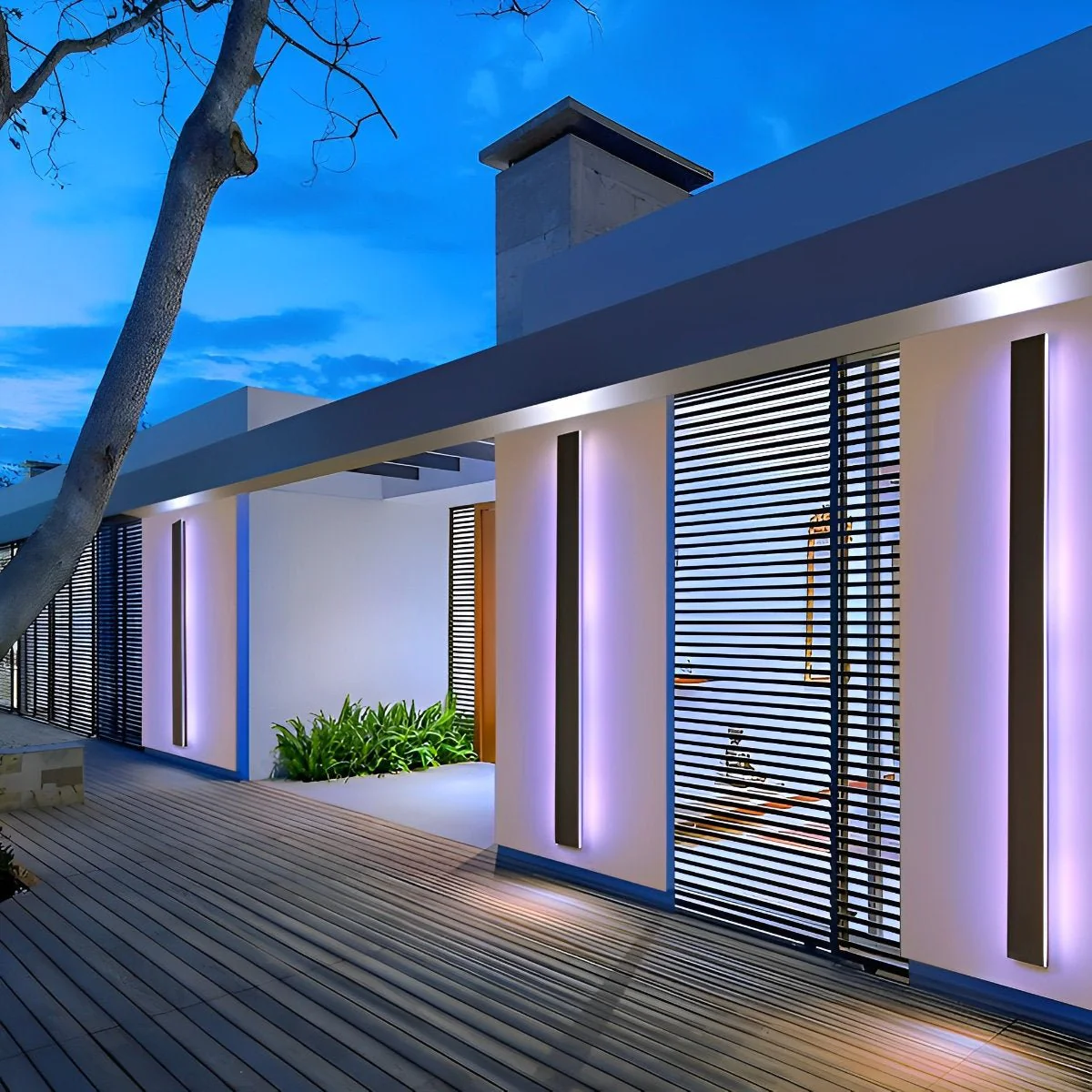Waterproof Modern Black Long Strip LED Sconce Light Frosted Wall Light - Image 15
