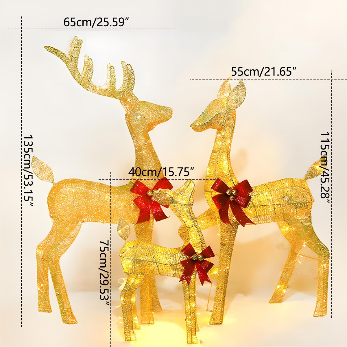 Christmas Elk Plug In Luminous Decor Light Ornaments - Image 15