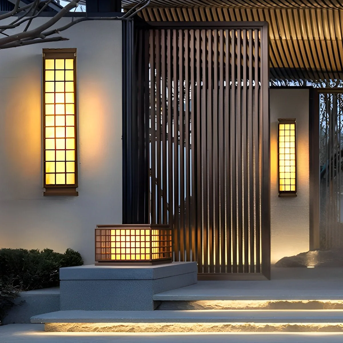 Classic Rectangular Waterproof Vintage Outdoor Wall Lights - Image 2