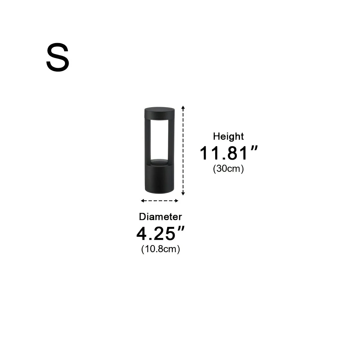 Waterproof Hollow Cylindrical Shaped LED Lamp Post Lights - Image 14