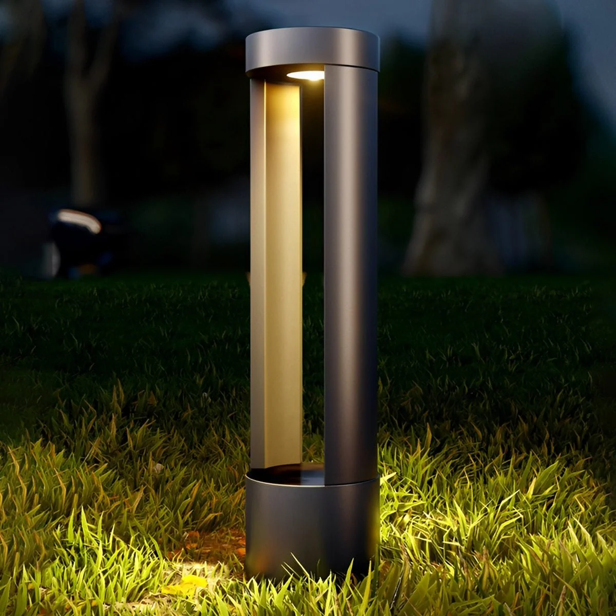 Waterproof Hollow Cylindrical Shaped LED Lamp Post Lights - Image 5
