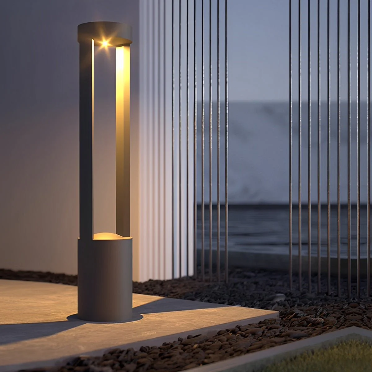 Waterproof Hollow Cylindrical Shaped LED Lamp Post Lights - Image 6