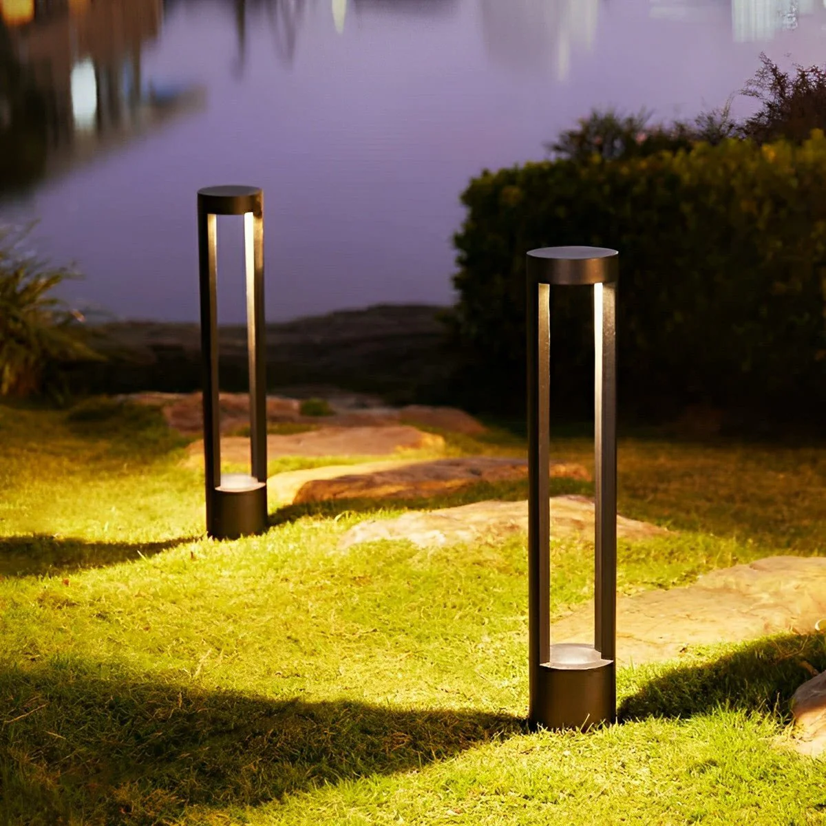 Waterproof Hollow Cylindrical Shaped LED Lamp Post Lights - Image 7