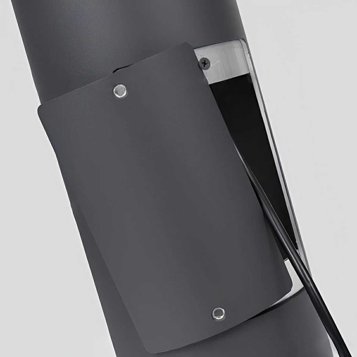 Cylinder LED Black Modern Outdoor Pathway Pole Lights - Image 10