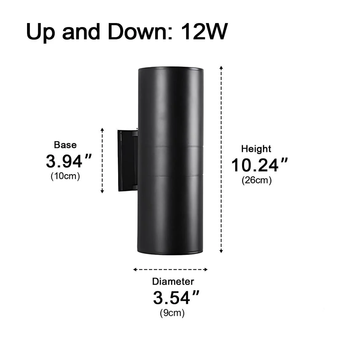 Cylinder Waterproof Outdoor Up and Down LED Exterior Wall Lights Spotlight - Image 14