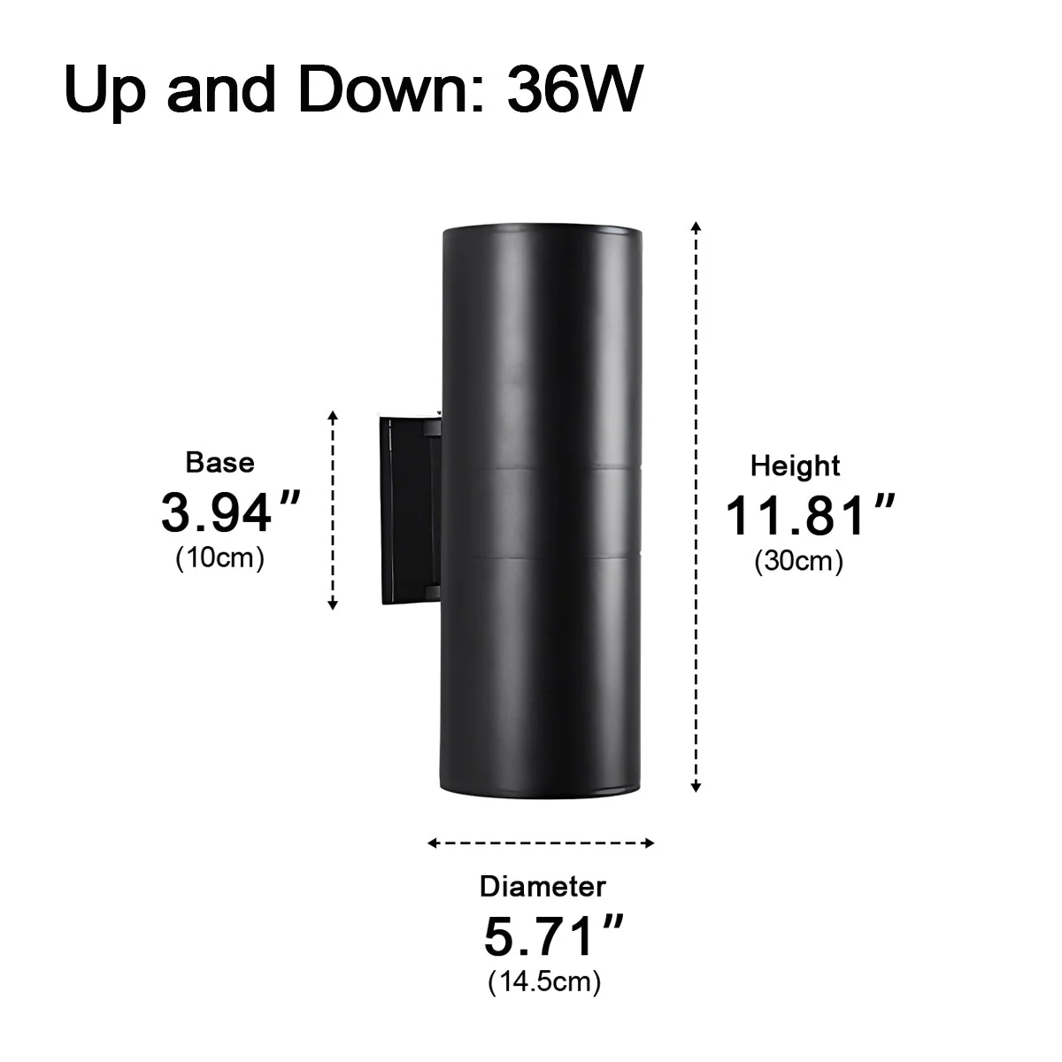 Cylinder Waterproof Outdoor Up and Down LED Exterior Wall Lights Spotlight - Image 16