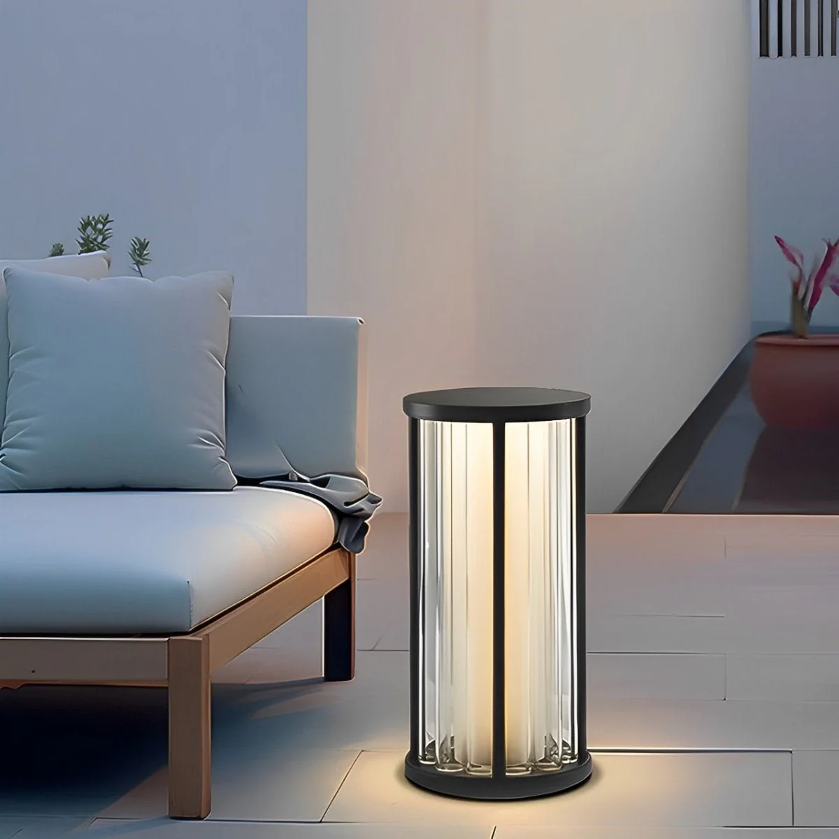 Cylinder Waterproof LED Outdoor Floor Lamp - Image 4