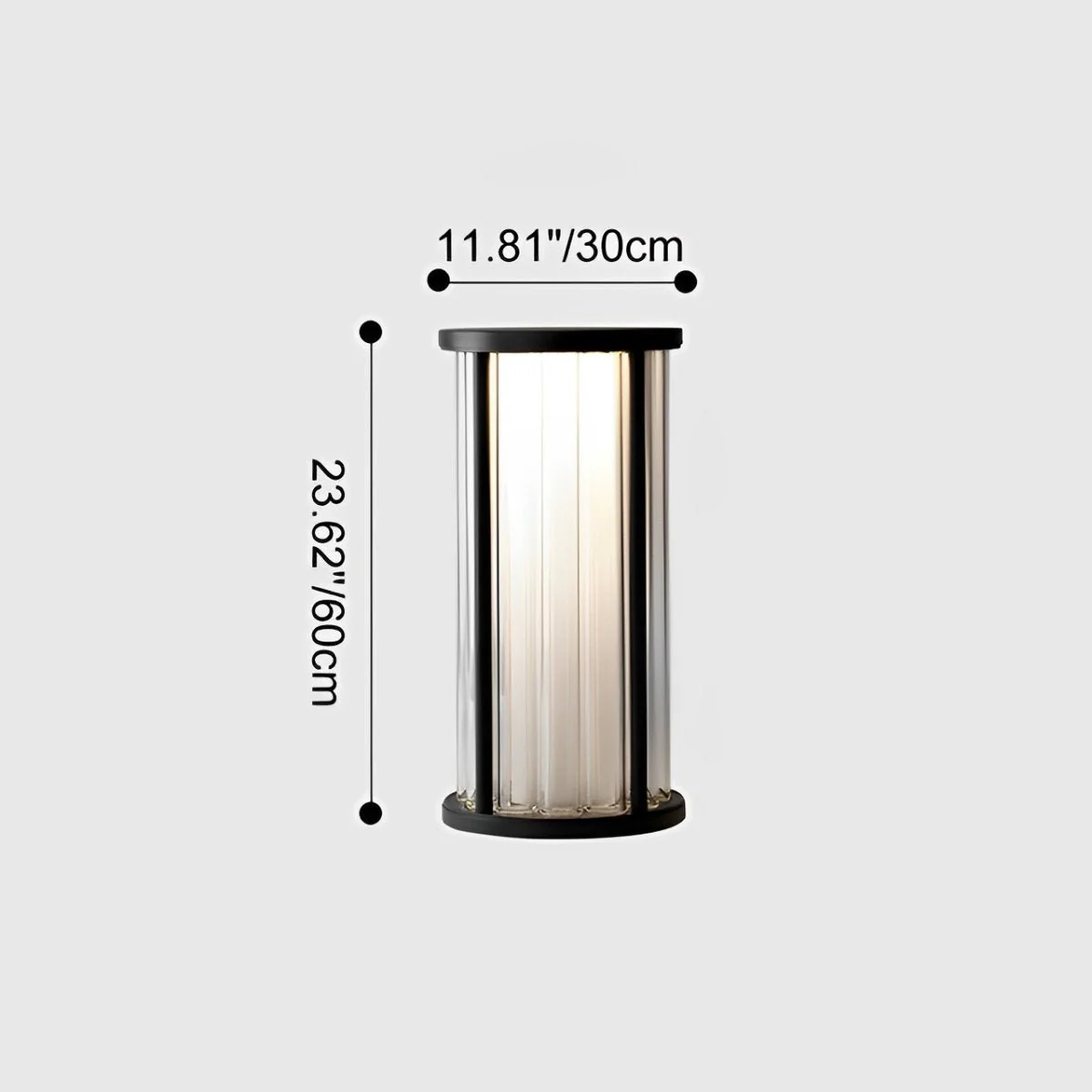 Cylinder Waterproof LED Outdoor Floor Lamp - Image 6