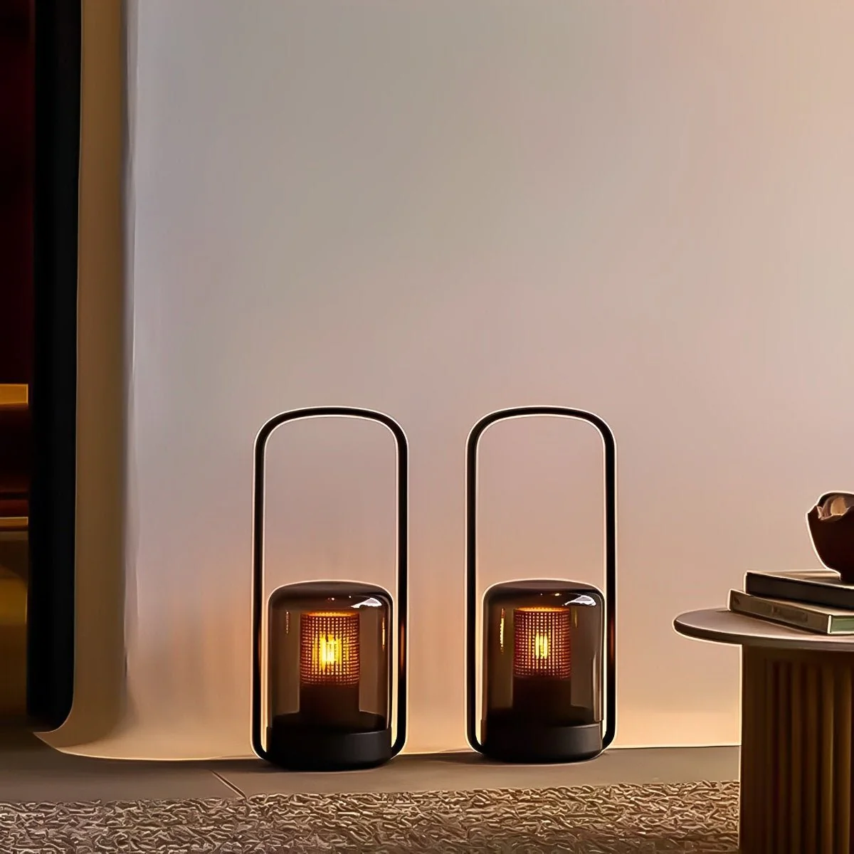 Cylinder Waterproof Solar LED Outdoor Table Floor Lamp - Image 10