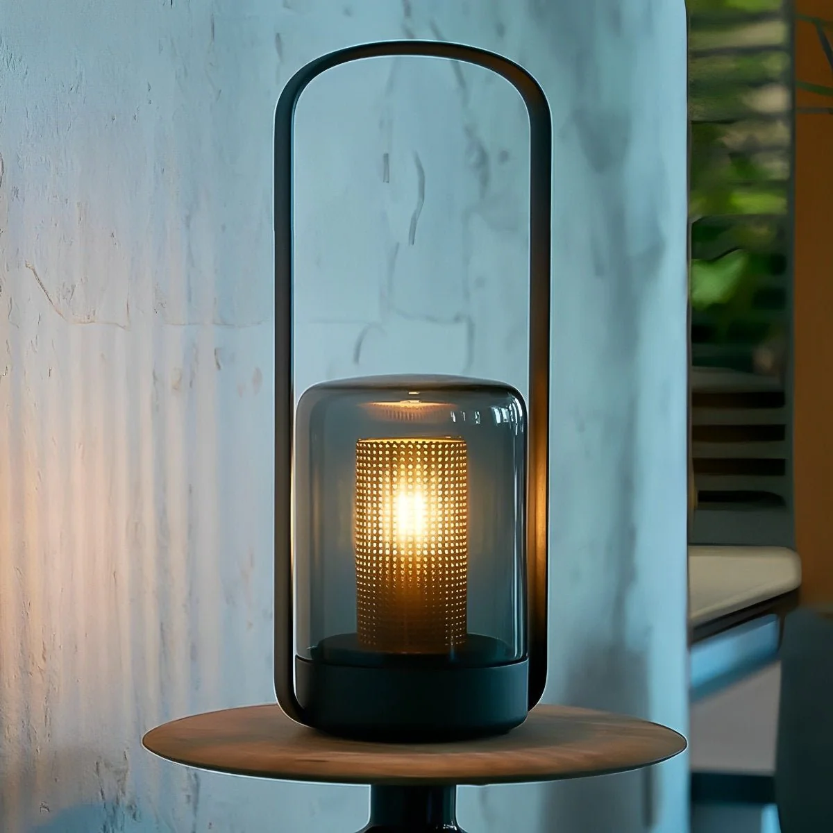 Cylinder Waterproof Solar LED Outdoor Table Floor Lamp - Image 5