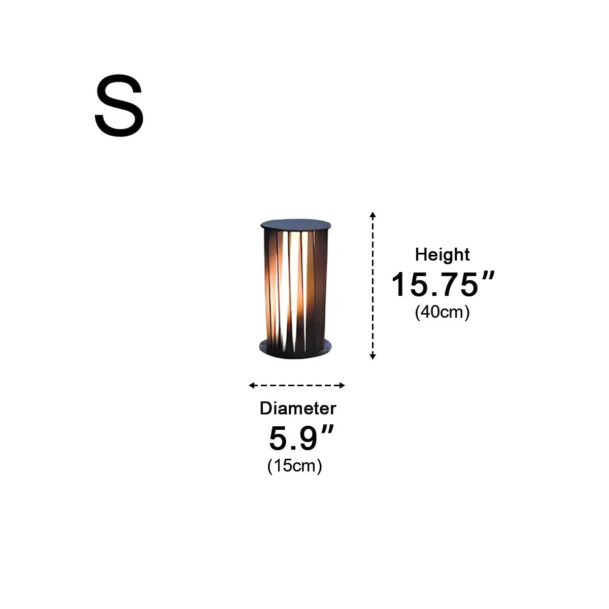 Creative Cylindrical LED Waterproof Black Modern Pathway Light Walkway Floor Lamp - Image 14