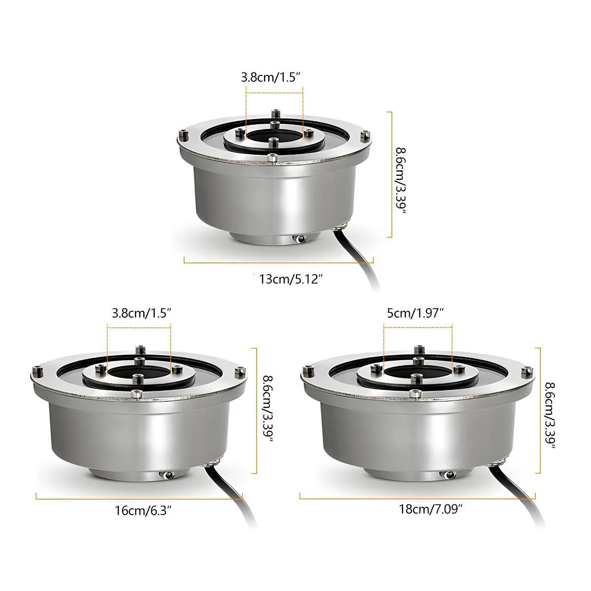 DC24V Low Voltage Outdoor Waterproof Recessed Ground LED Fountain Spot Lights Swimming Pool - Image 12