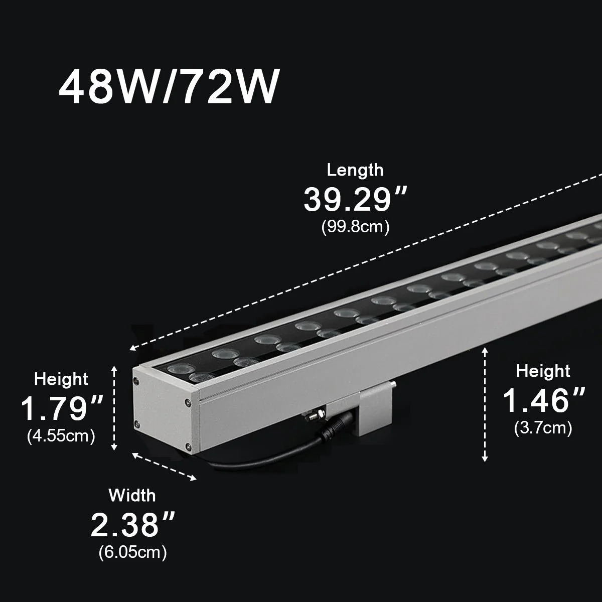 DC24V Low Voltage Waterproof Outdoor LED Wall Washer Lights 39.37'' - Image 18