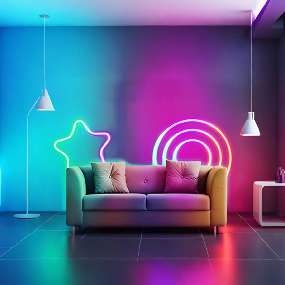 Waterproof DIY RGB Smart Recessed Atmosphere LED Light Strip - Image 6