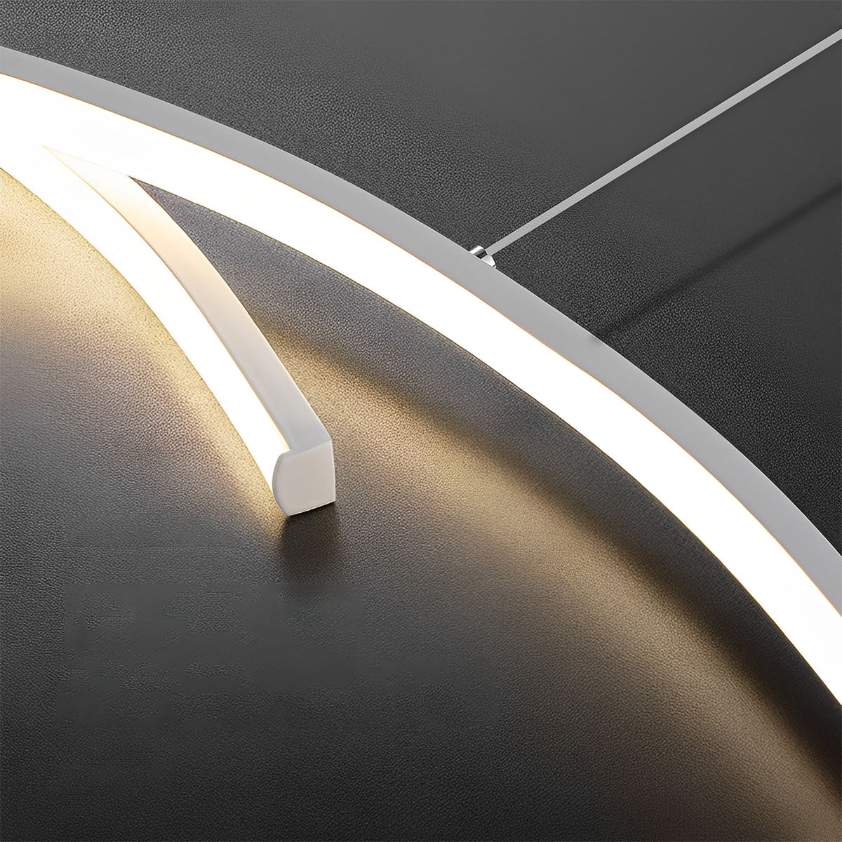 Double Wavy Minimalist LED Creative Modern Chandelier Light - Image 9