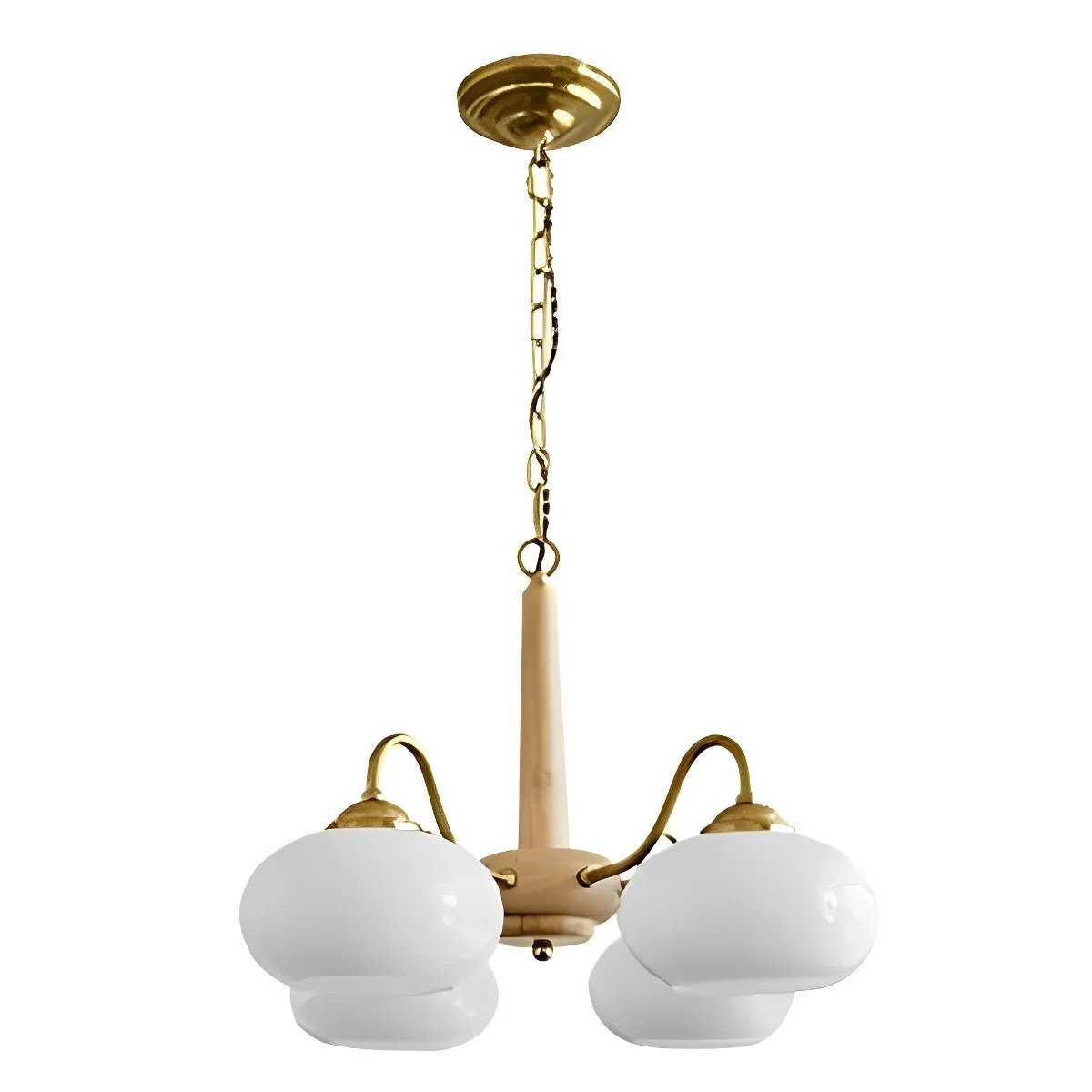 Nordic Glass Wood Metal Chandelier Hanging Lights - Image 10