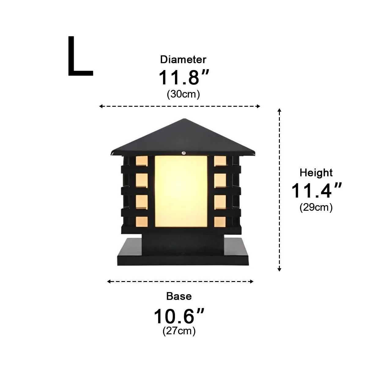 Retro Column LED Antique Garden Waterproof Courtyard Stigma Lamp - Image 23