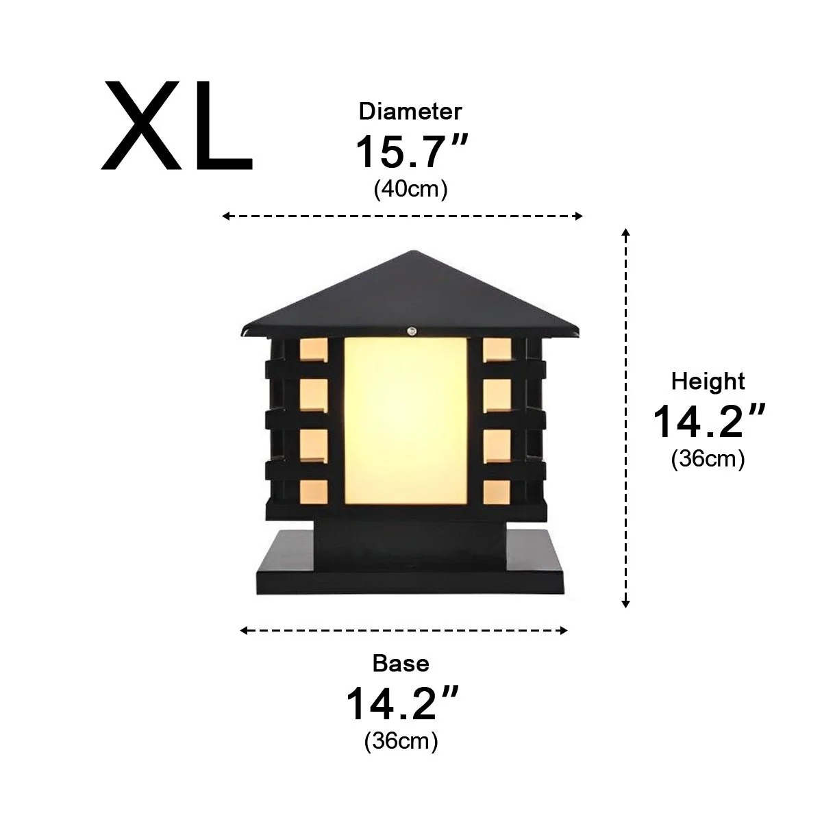 Retro Column LED Antique Garden Waterproof Courtyard Stigma Lamp - Image 24