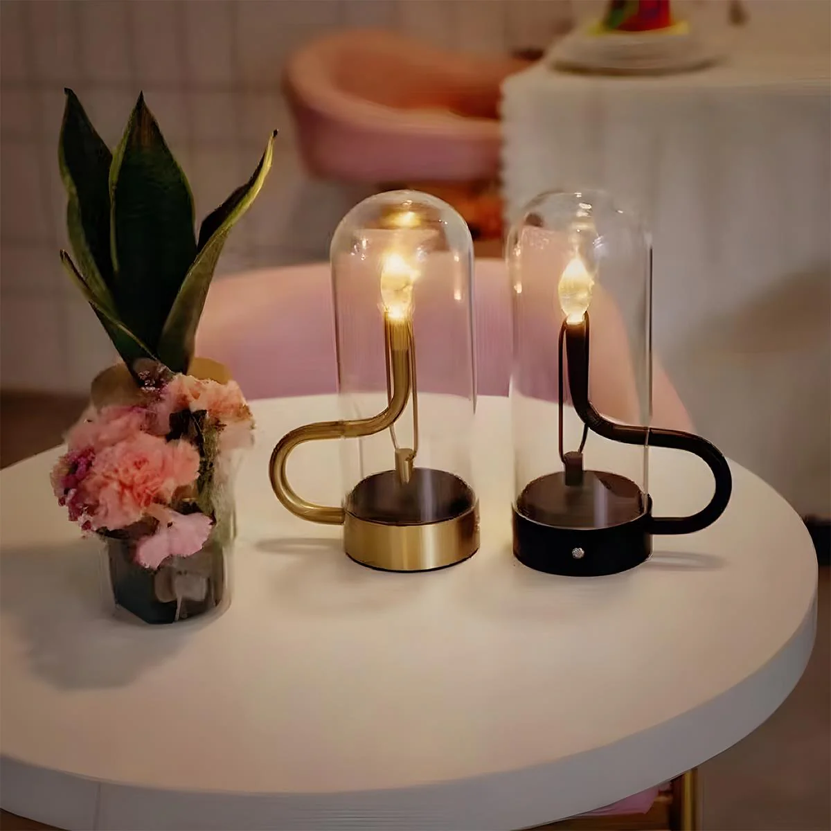 Flame Water Drop Table Lamp with USB Rechargeable - Image 4