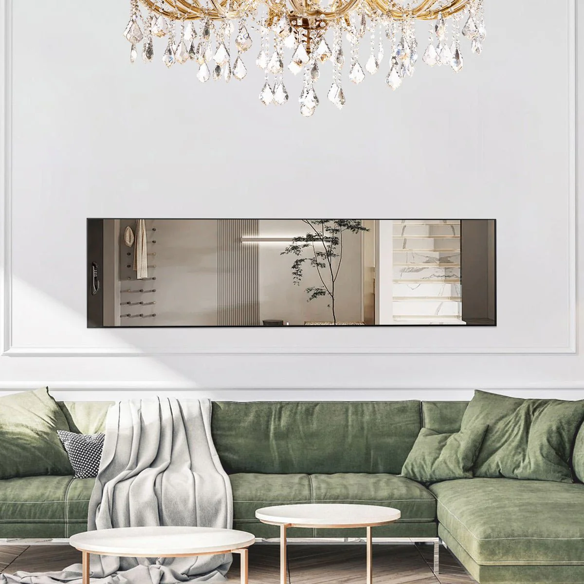 Modern Full Body Standing Floor Mirror Wall Mirror with Stand - Image 6