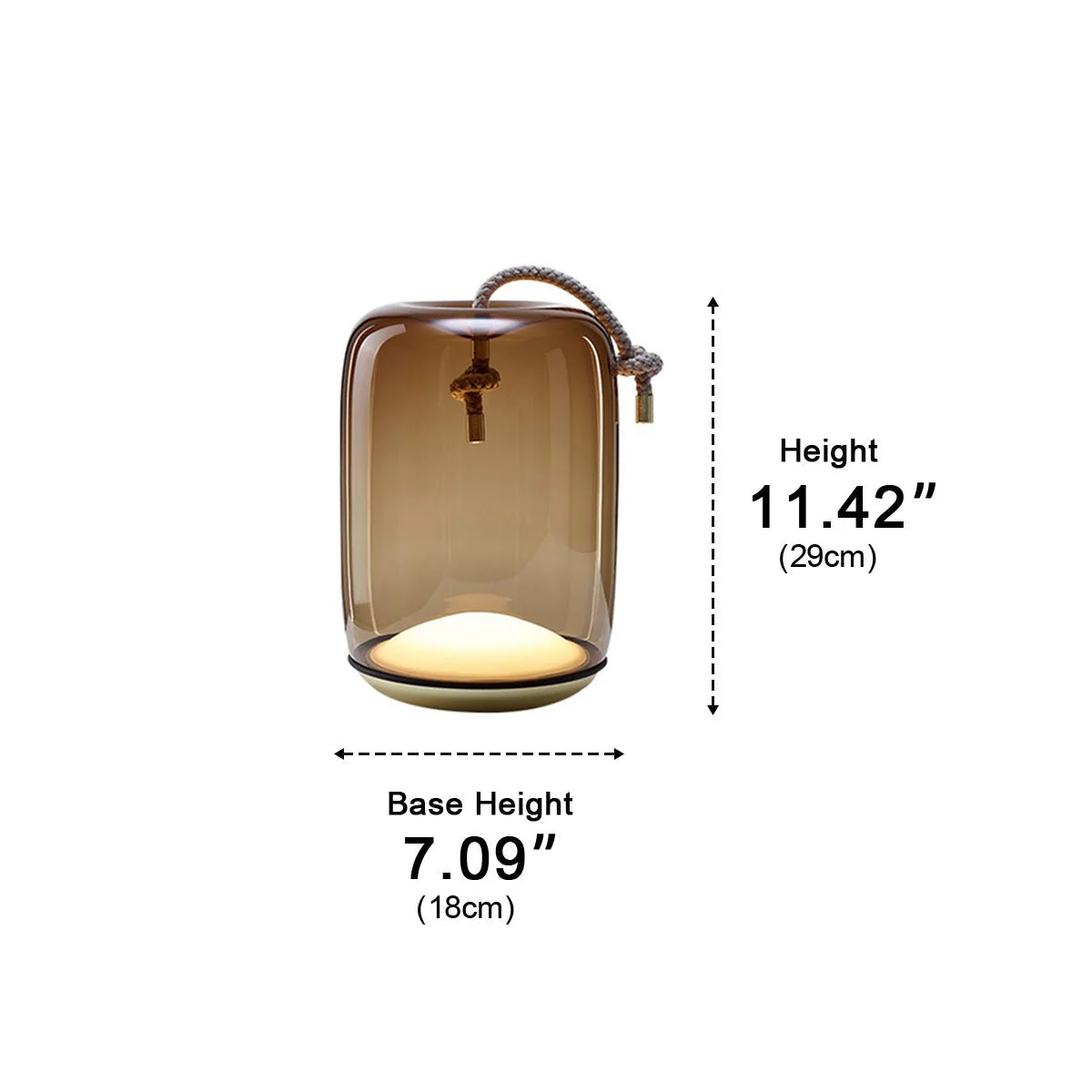 Glass Cylinder Waterproof LED Outdoor Portable Lantern Floor Lamp - Image 10