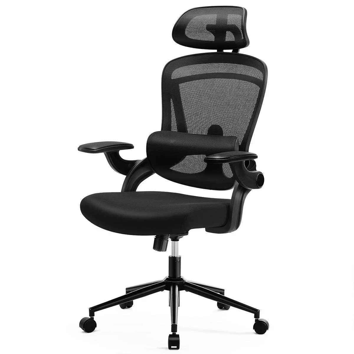 Ergonomic Office Chair Desk Chair Mesh Headrest&Lumbar Support Computer Chair - Image 9