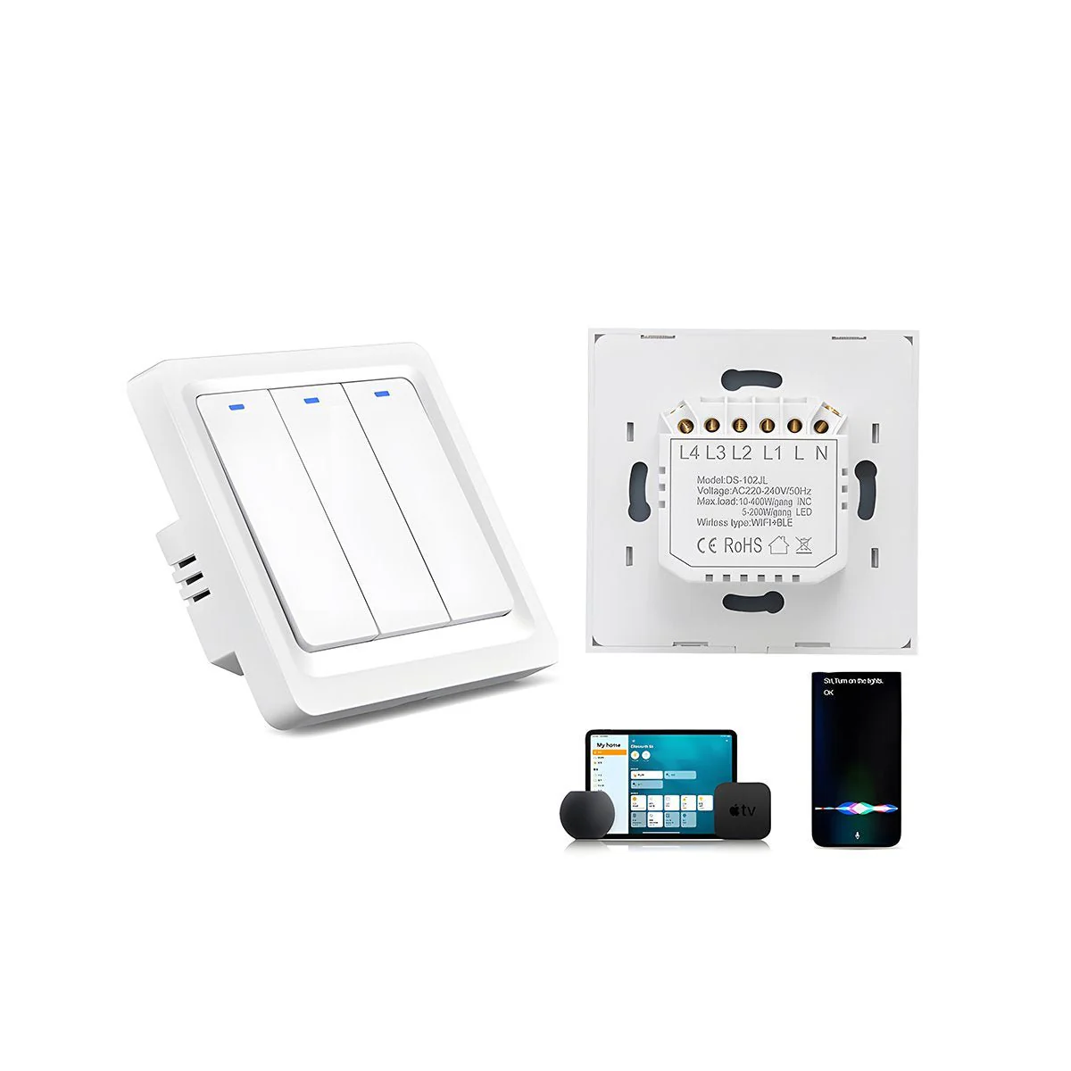 Homekit Home Smart Switch Light Control For Apple Homekit, CozyLife Smart - Image 3