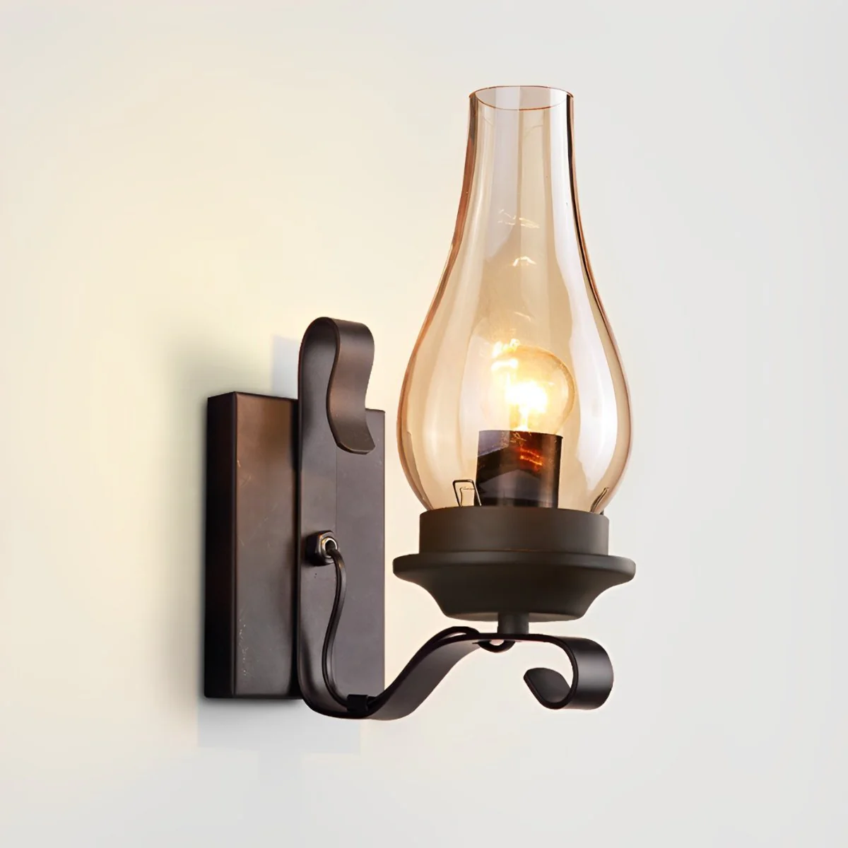 Indoor Industrial LED Kerosene Oil Lamp Wall Sconces - Image 8