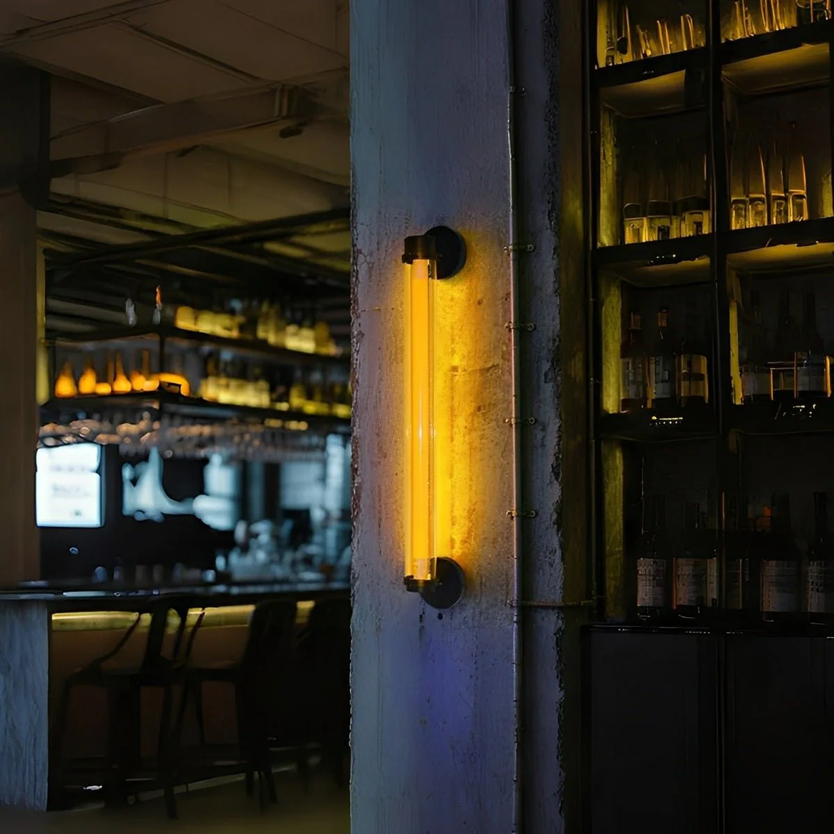 Industrial Neon Long Strip LED Wall Sconces - Image 12