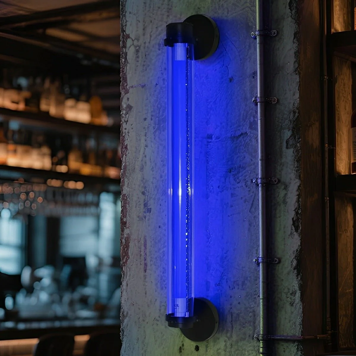 Industrial Neon Long Strip LED Wall Sconces - Image 13