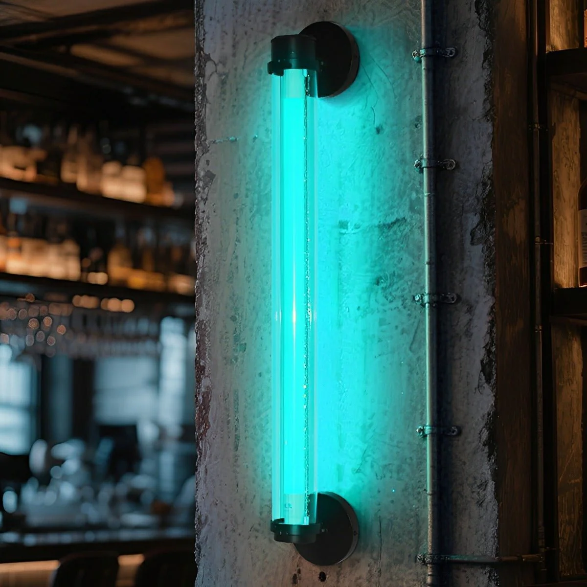 Industrial Neon Long Strip LED Wall Sconces - Image 16