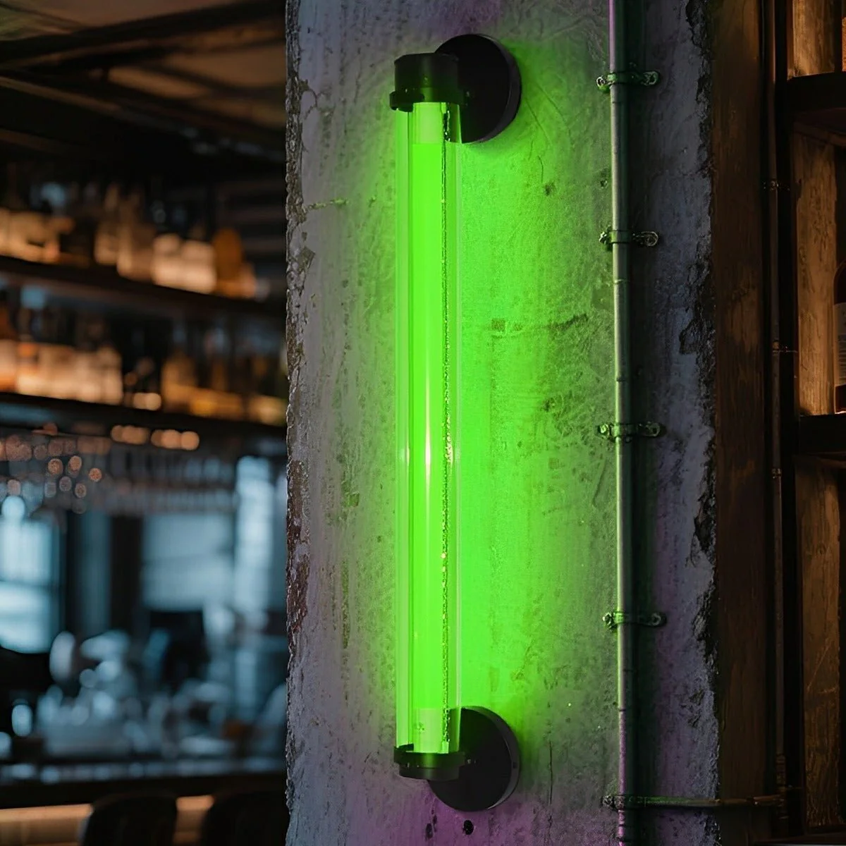 Industrial Neon Long Strip LED Wall Sconces - Image 2