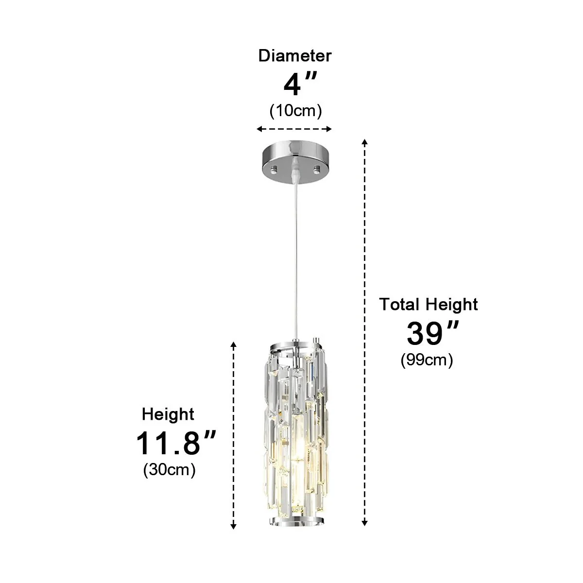 Creative Iron Crystal Glass Chandelier Pendant Lights Ceiling Lamp - Image 14