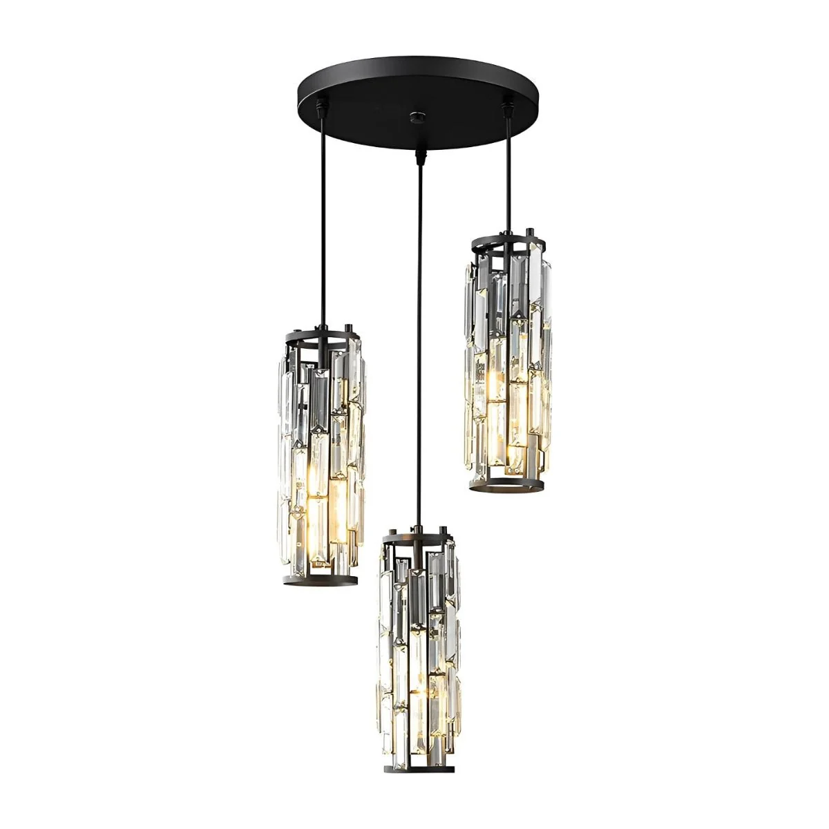 Creative Iron Crystal Glass Chandelier Pendant Lights Ceiling Lamp - Image 20